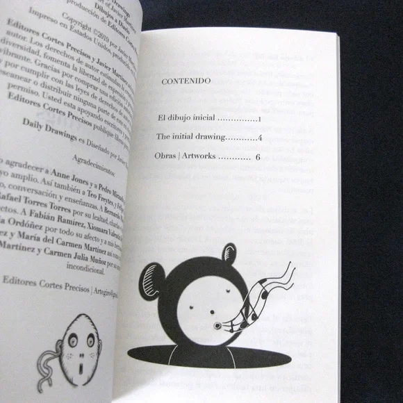 Daily Drawings Book, The Art of Javier Martínez, páginas interiores